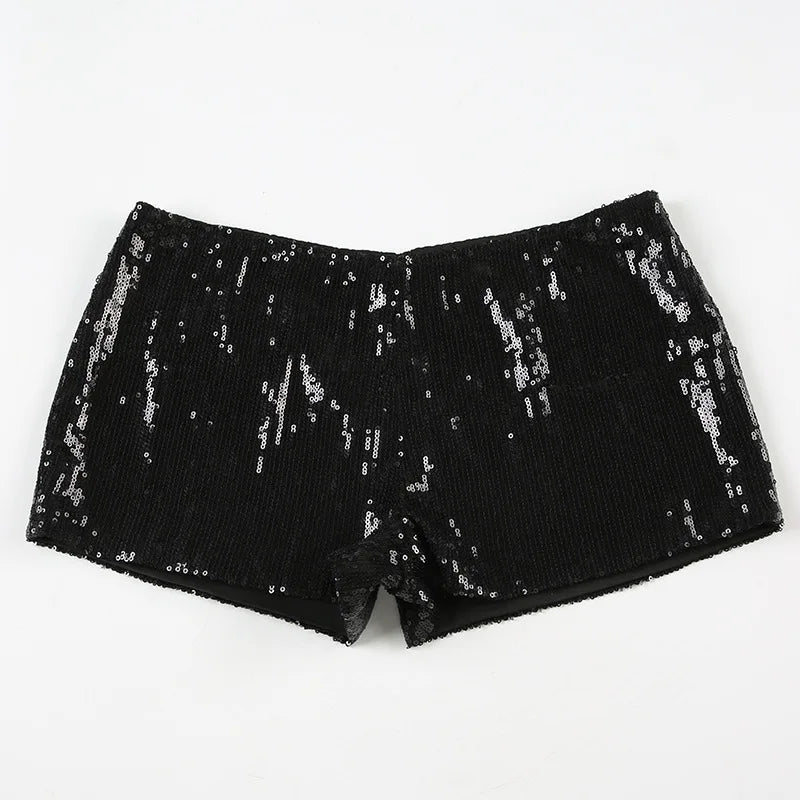 Low-rise Sequins Shorts