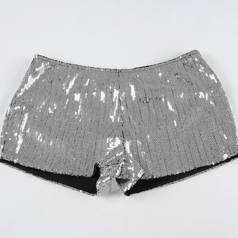 Low-rise Sequins Shorts