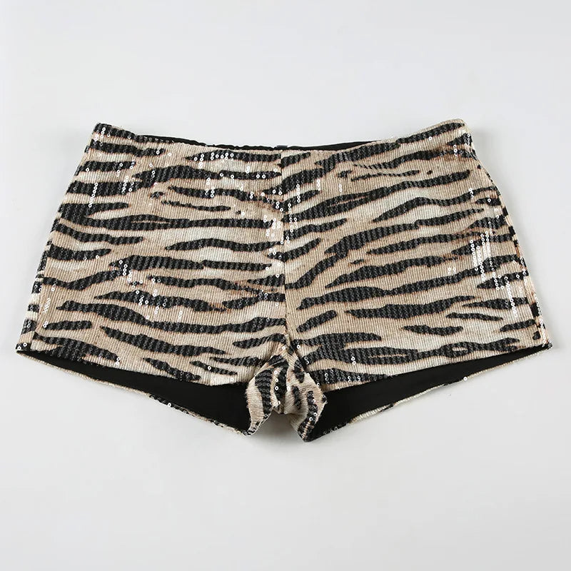 Low-rise Sequins Shorts