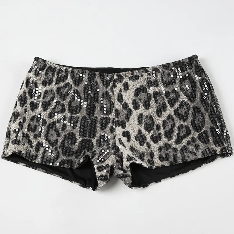 Low-rise Sequins Shorts