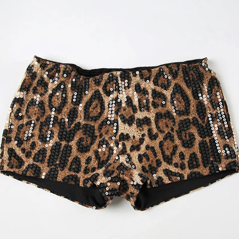 Low-rise Sequins Shorts